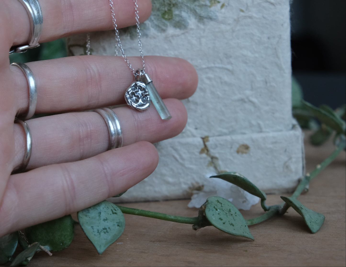 Tourmaline Charm Necklace