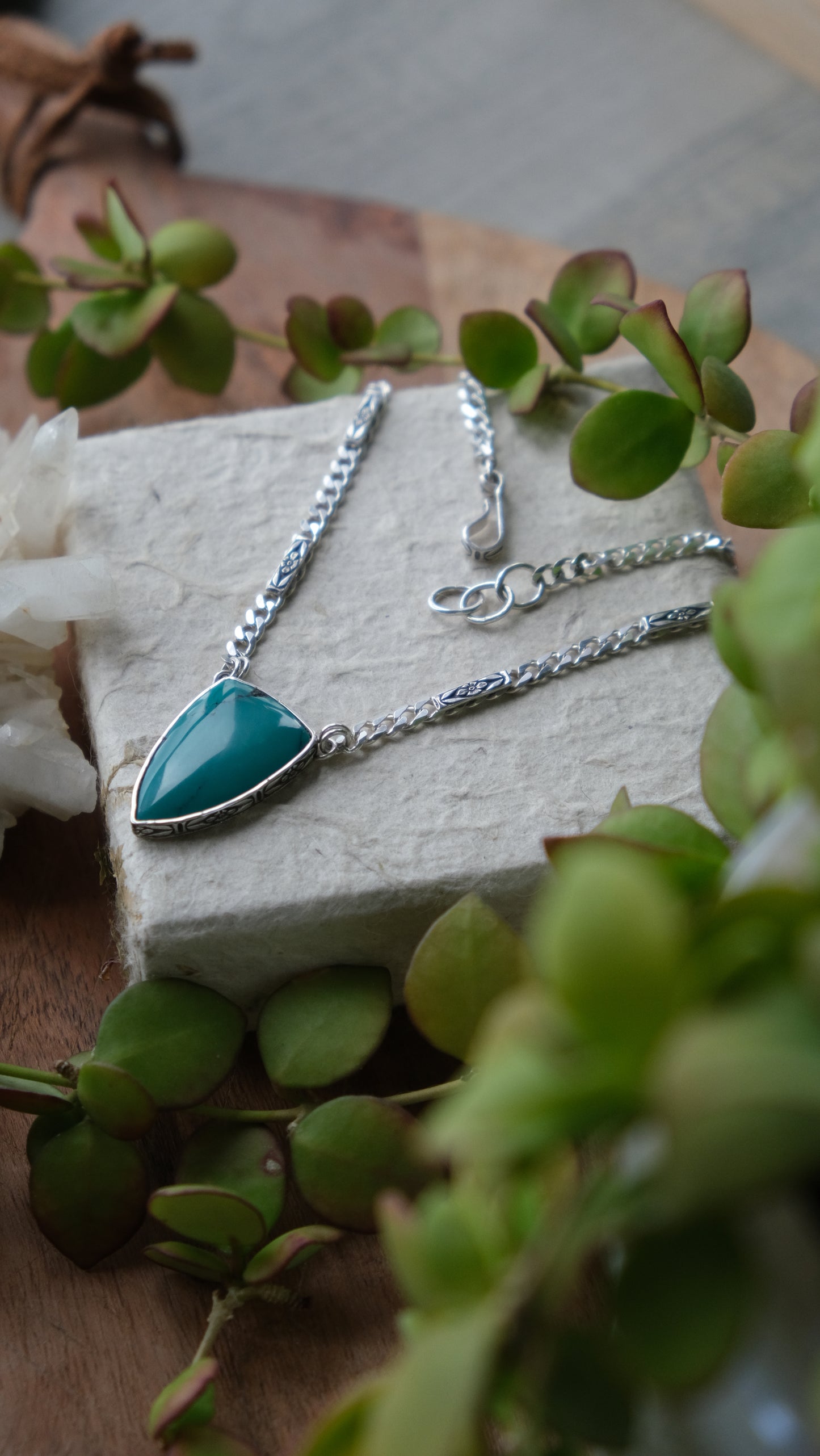Floral Turquoise Necklace