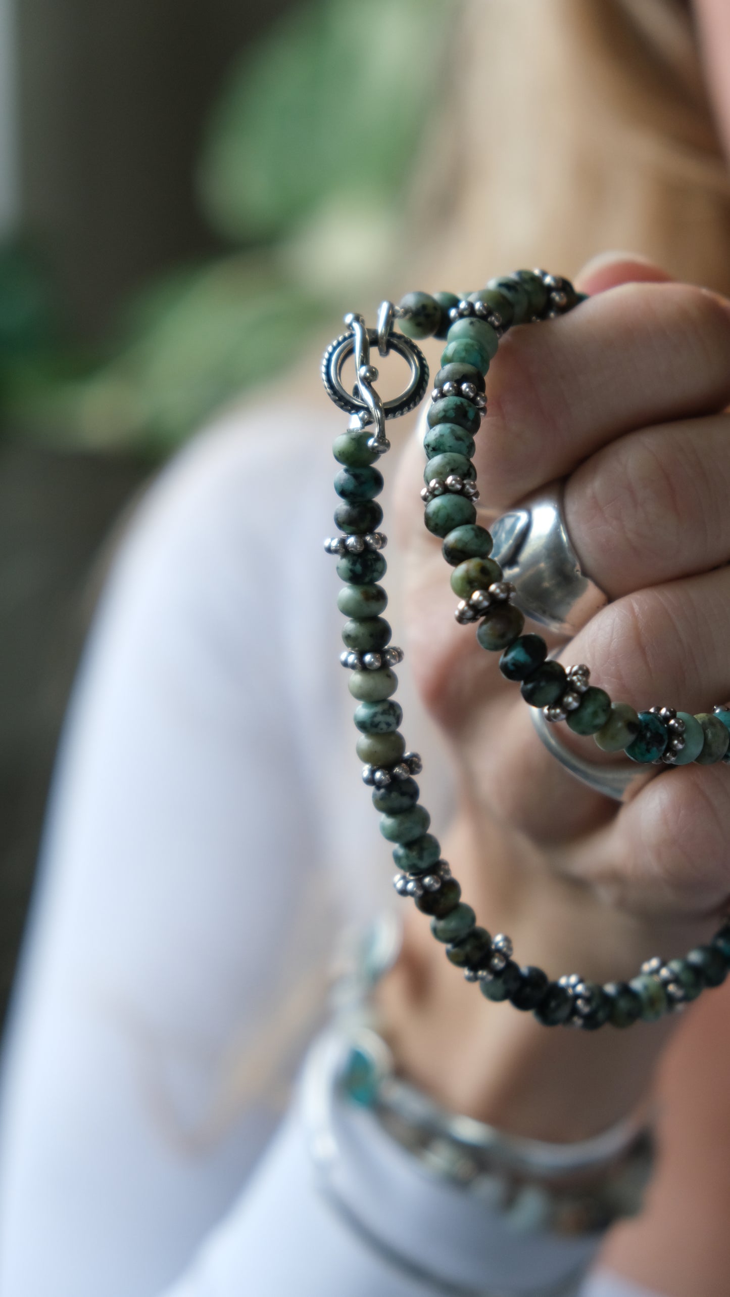 Beaded Jasper Necklace