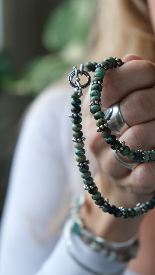 Beaded Jasper Necklace