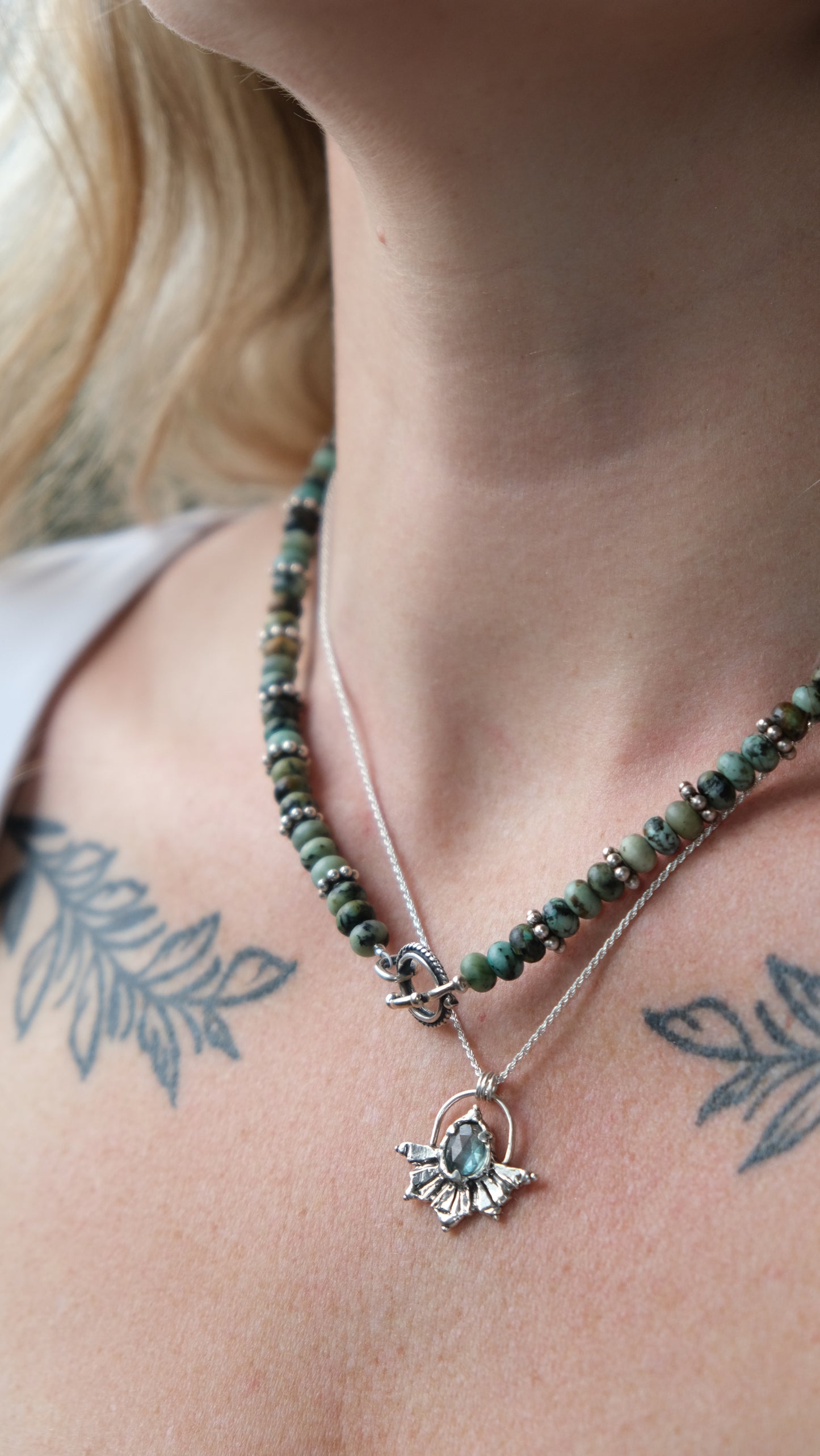 Beaded Jasper Necklace