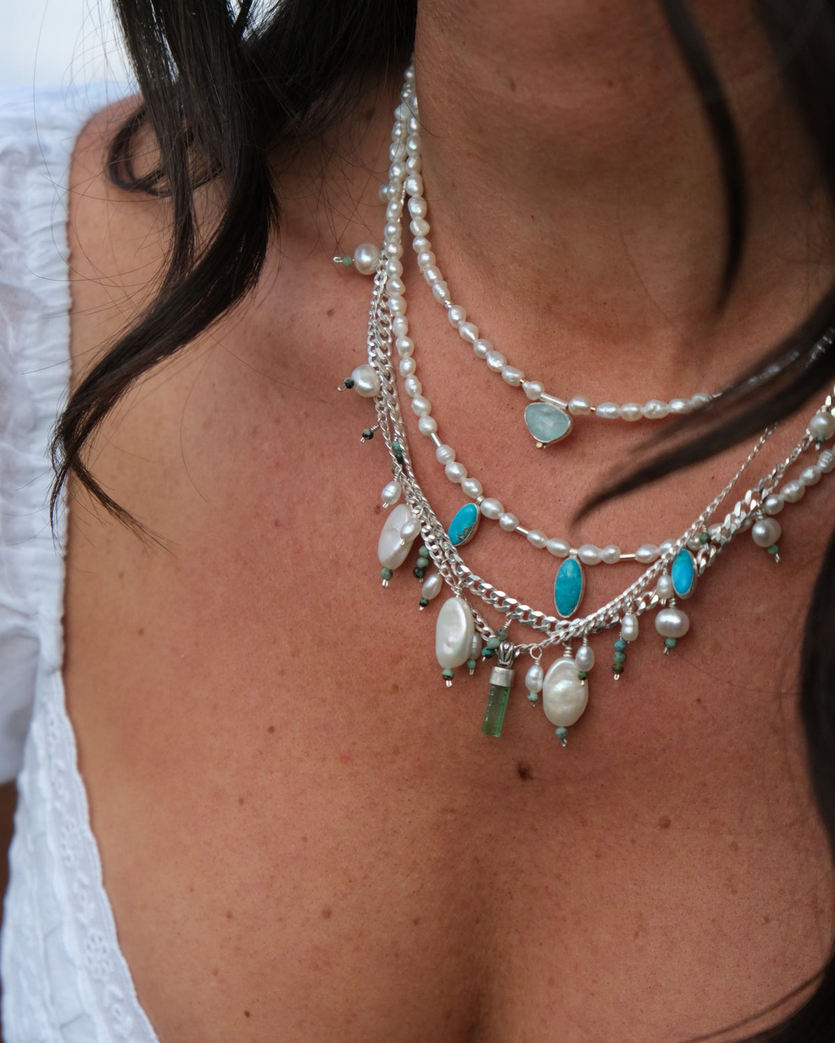 Freshwater Pearl Beaded Necklace