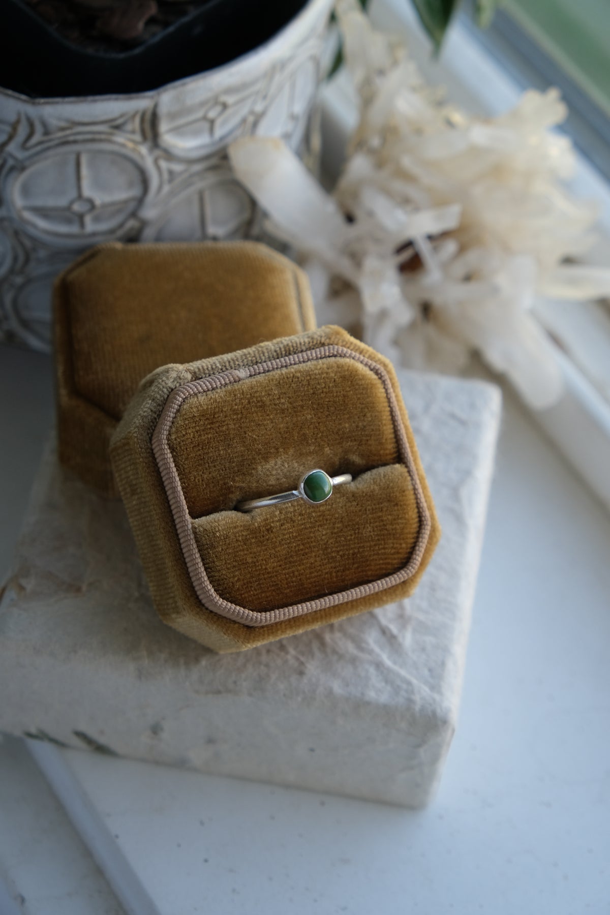 Turquoise Stacker Ring Size- 7.5