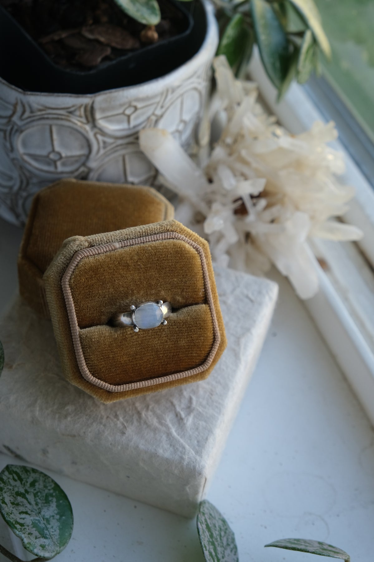 Moonstone Ring Size 6
