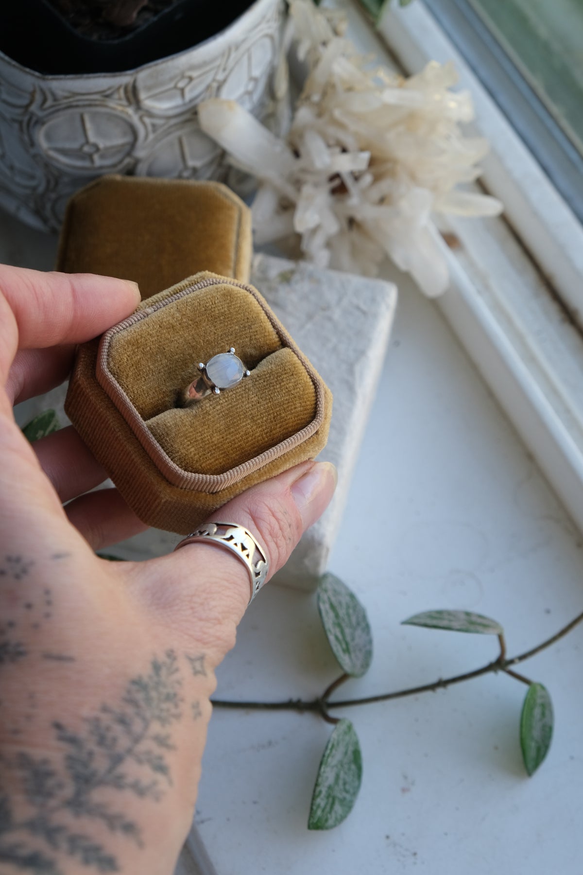 Moonstone Ring Size 6