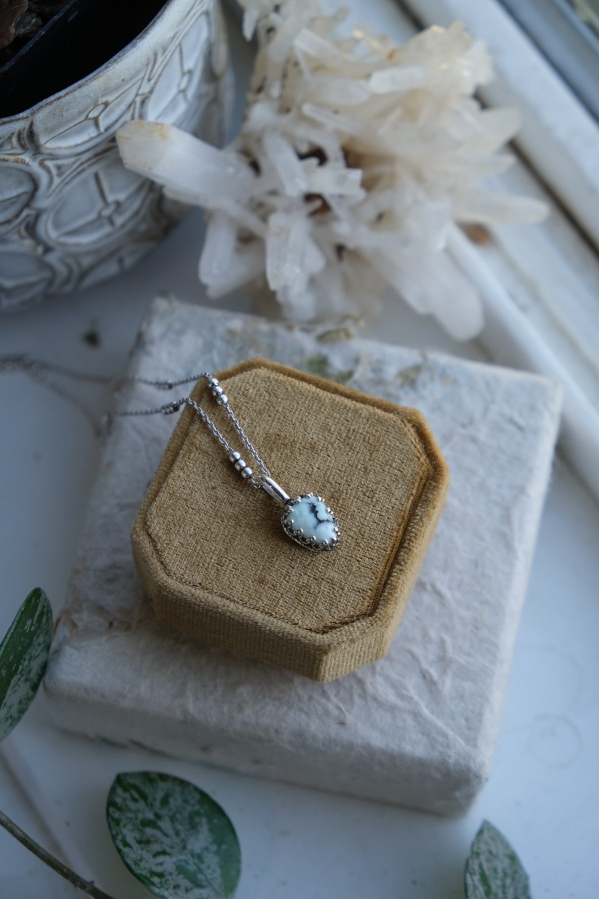 Paloma Variscite Pendant Necklace #1