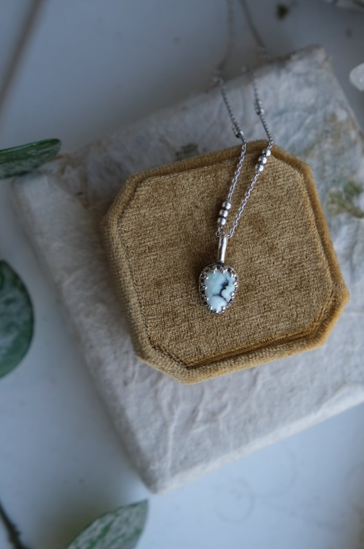 Paloma Variscite Pendant Necklace #1
