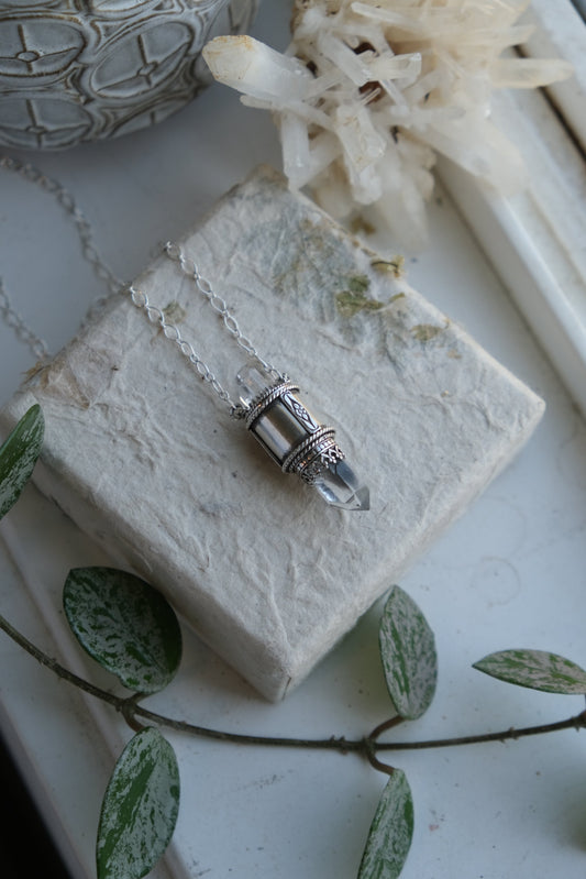 Crystal Vessel Pendant Necklace
