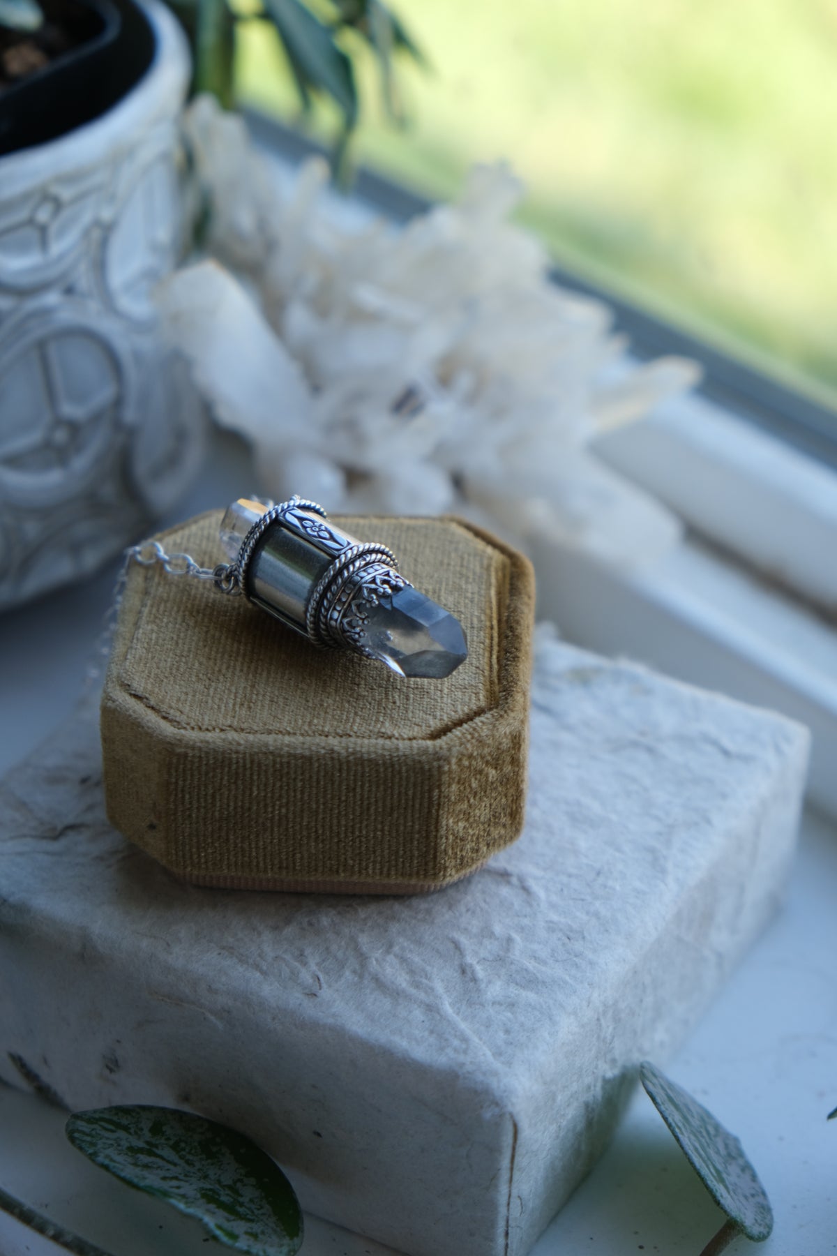 Crystal Vessel Pendant Necklace
