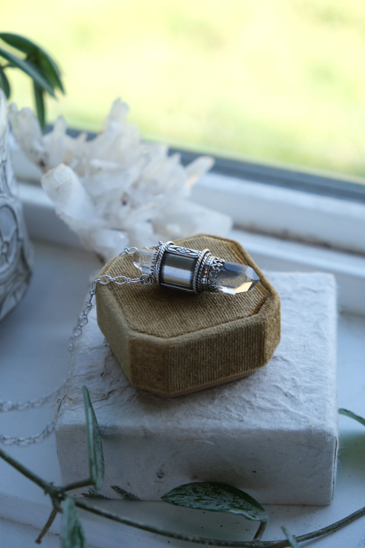 Crystal Vessel Pendant Necklace