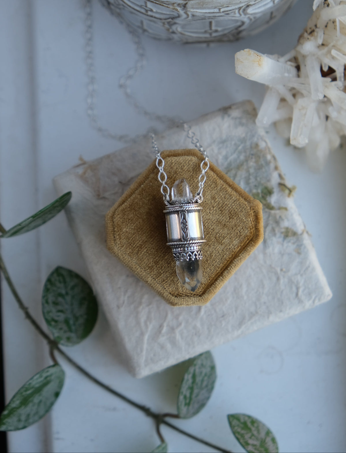 Crystal Vessel Pendant Necklace