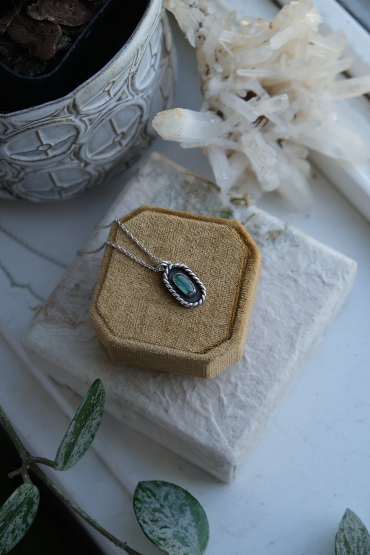 Kyanite Shadowbox Pendant