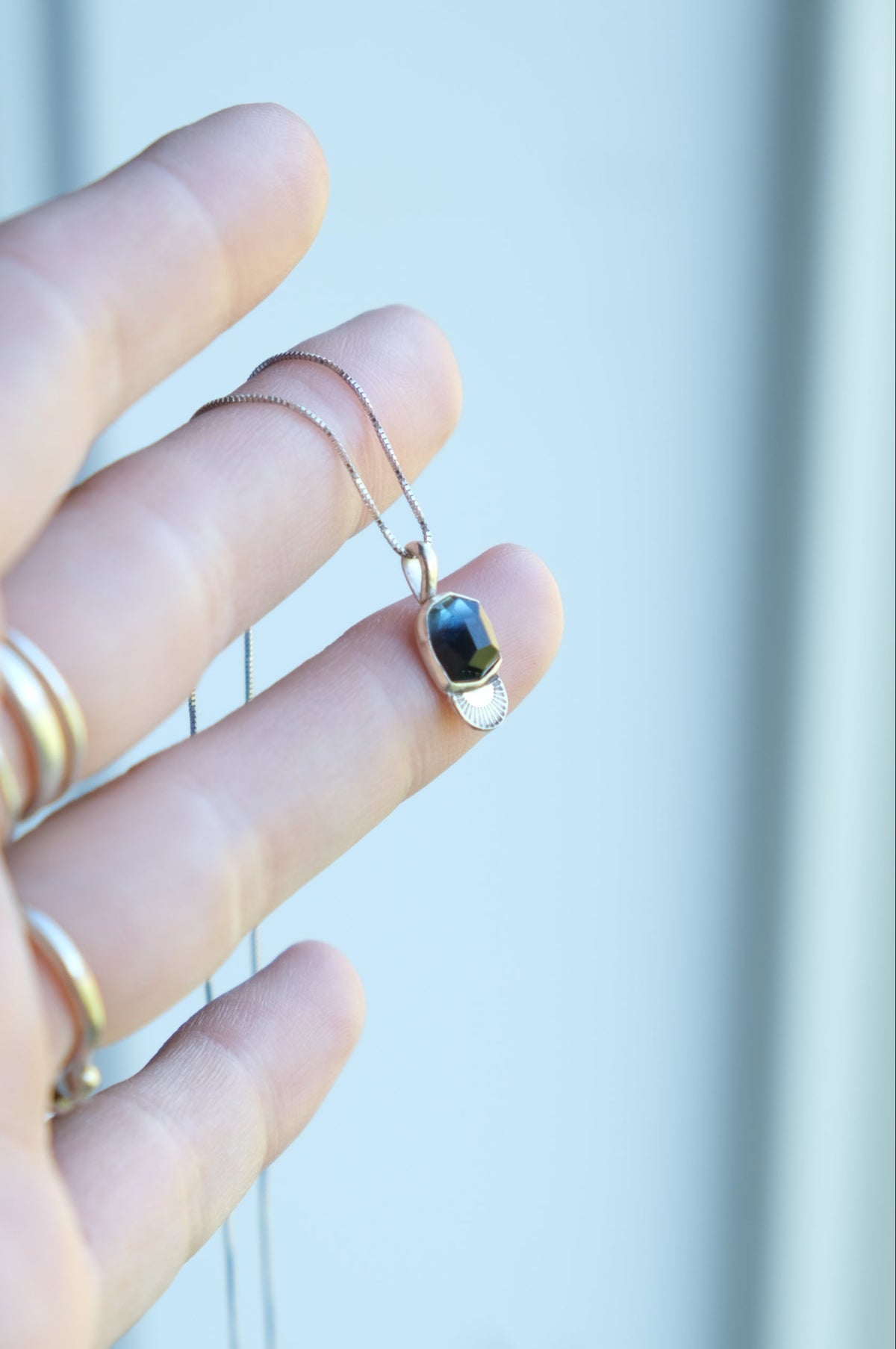 Tourmaline Pendant Necklace