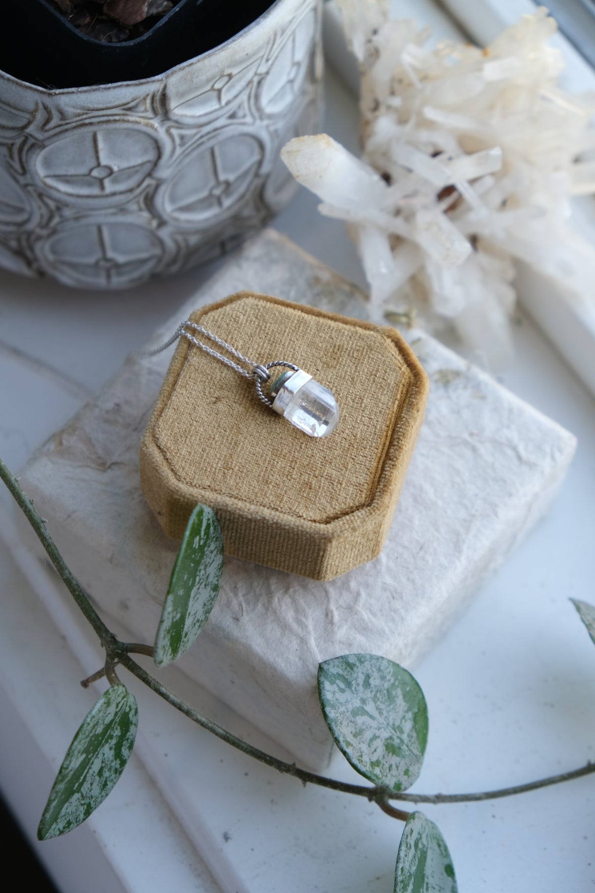 Utah Topaz Crystal Pendant Necklace