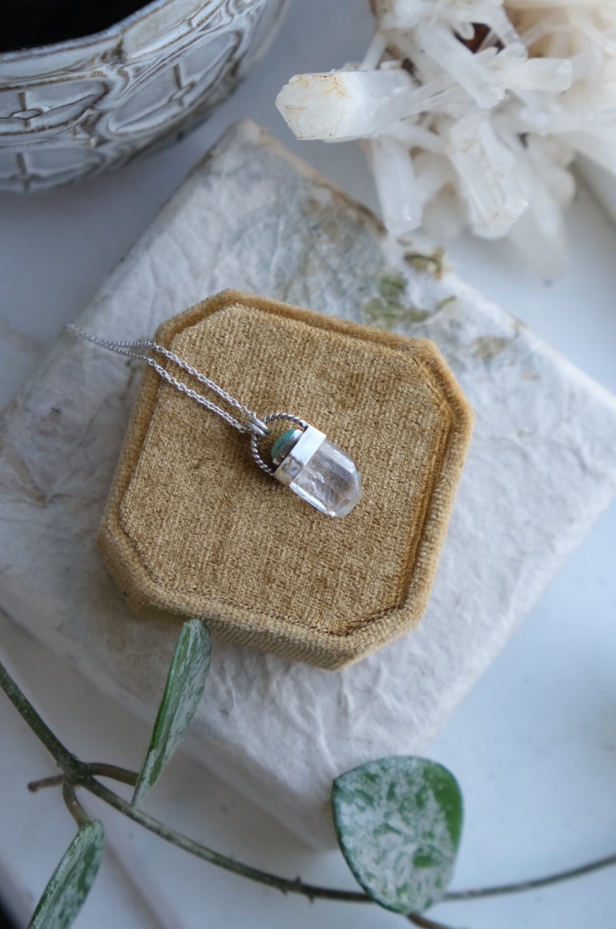 Utah Topaz Crystal Pendant Necklace