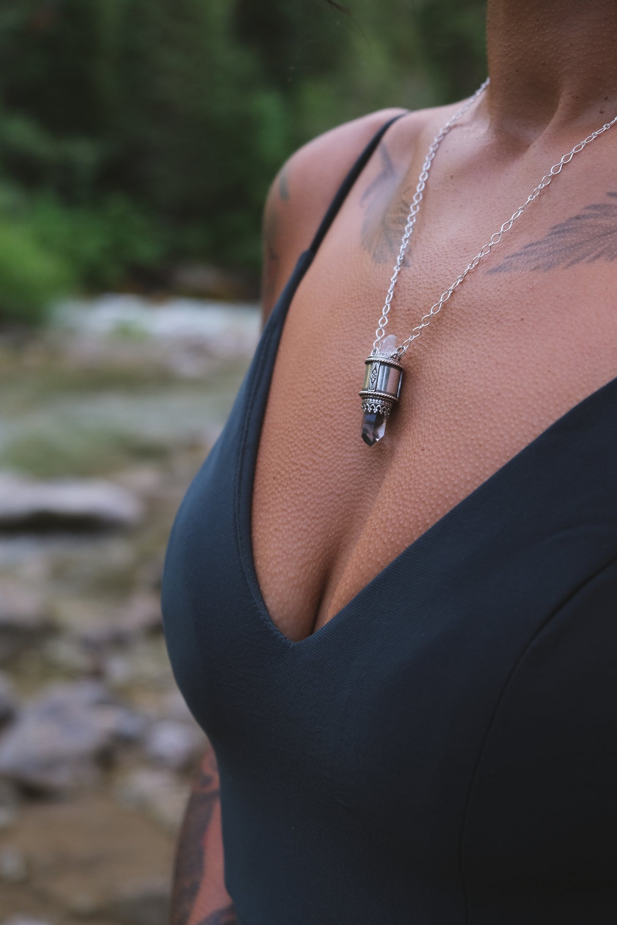 Crystal Vessel Pendant Necklace