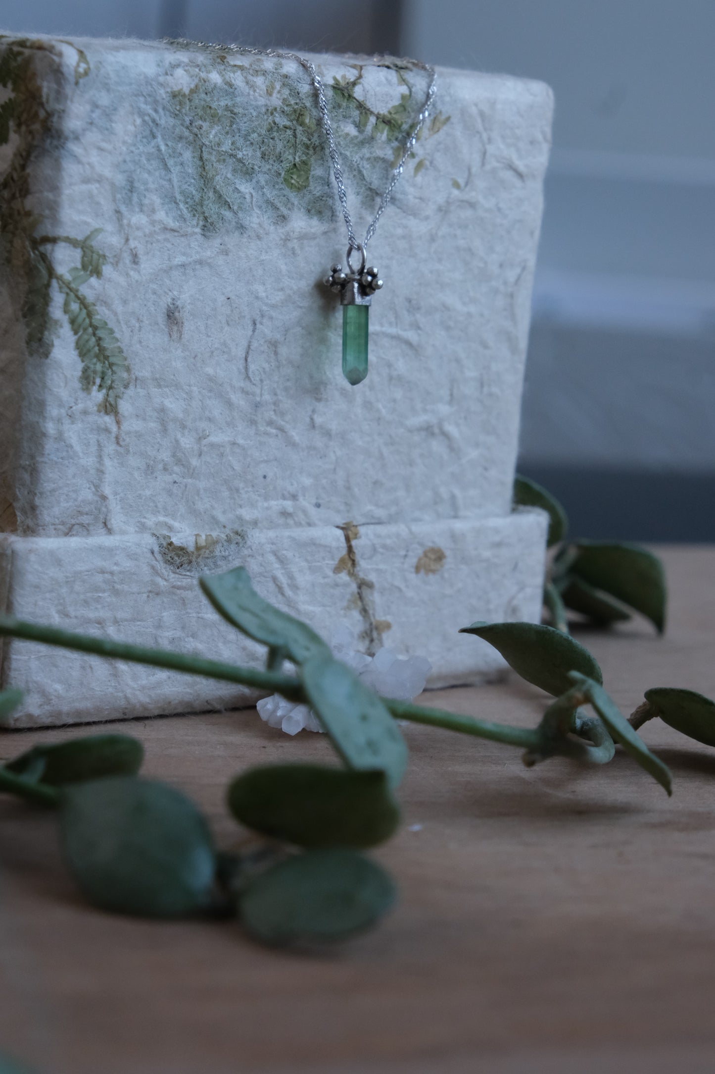 Tourmaline Charm Necklace