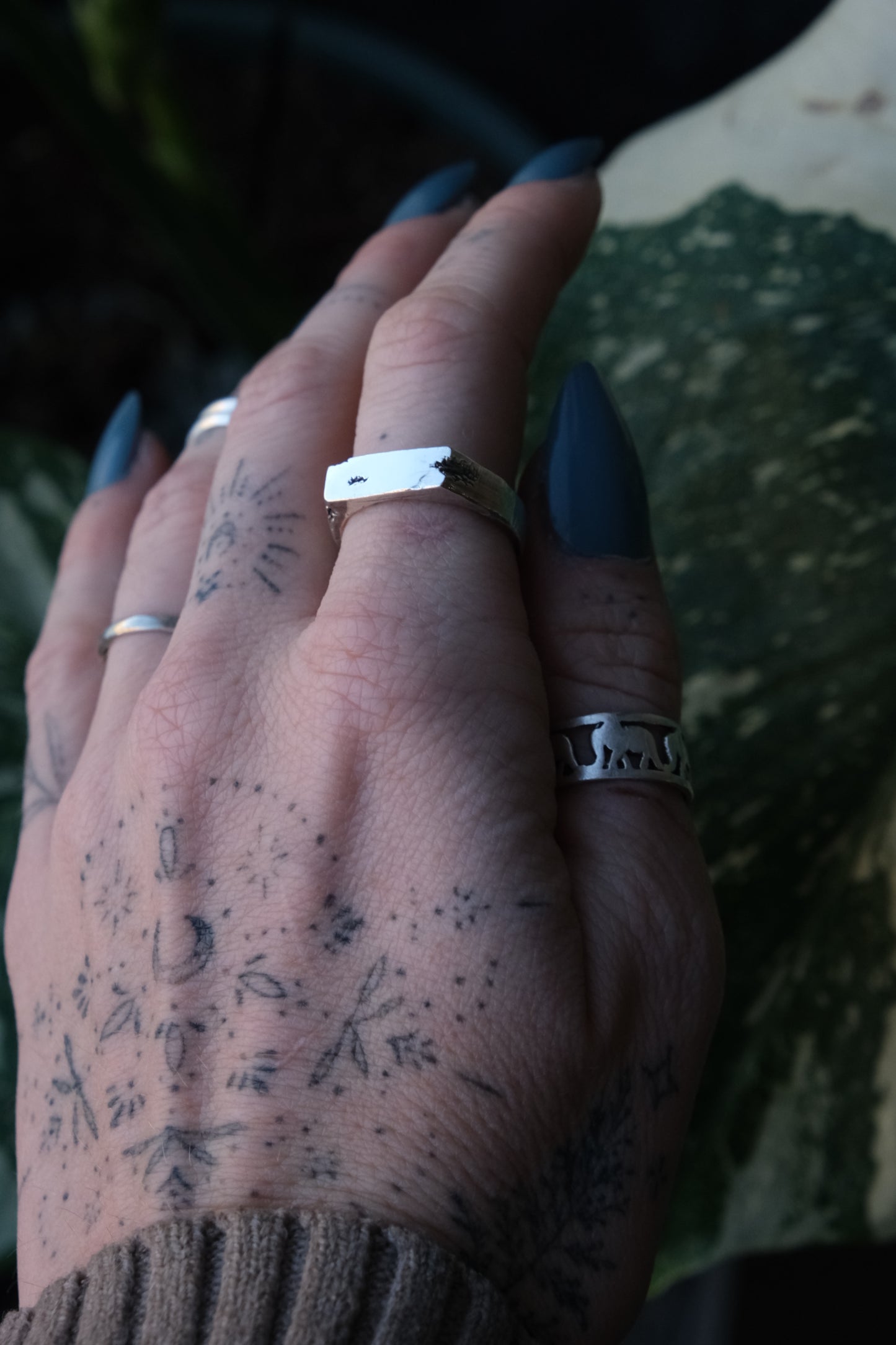 Sterling Signet Ring -size 7