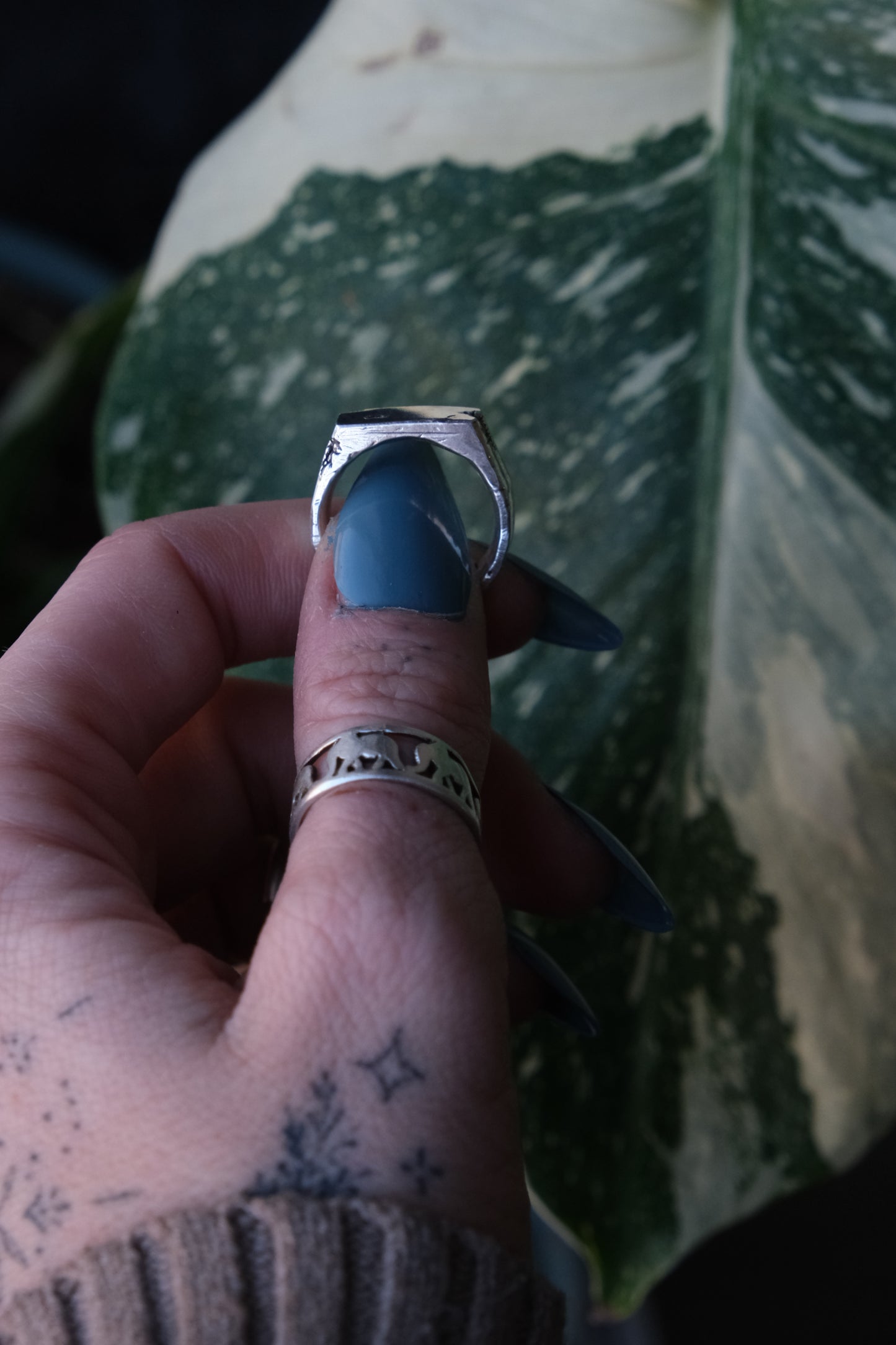 Sterling Signet Ring -size 7