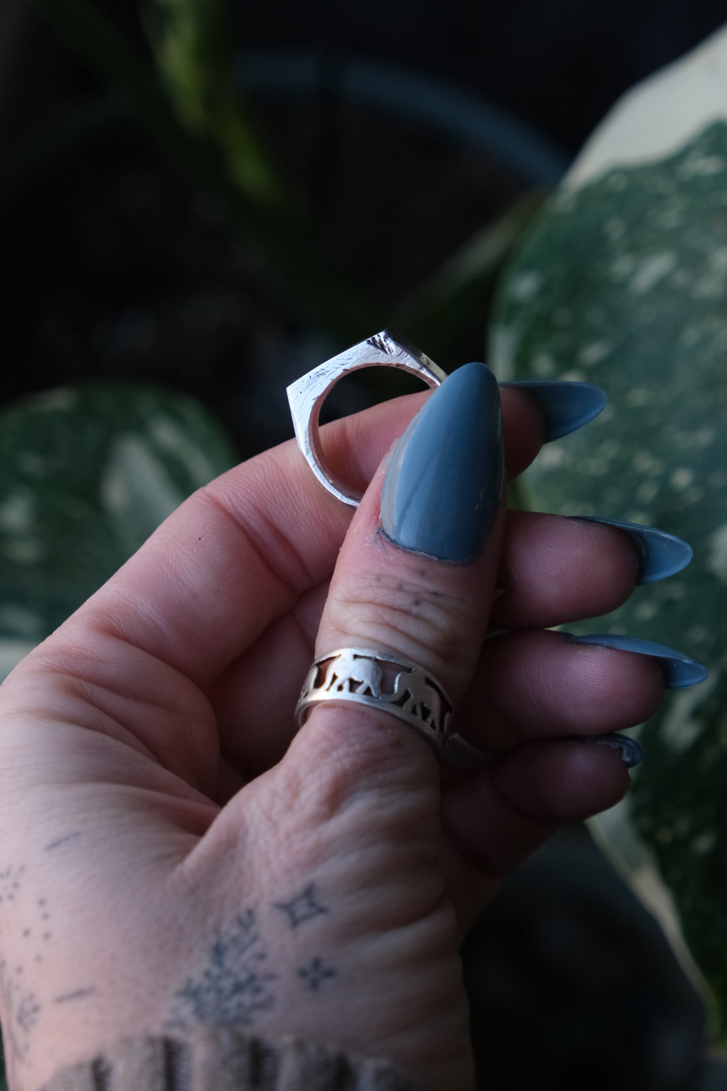 Sterling Signet Ring -size 7