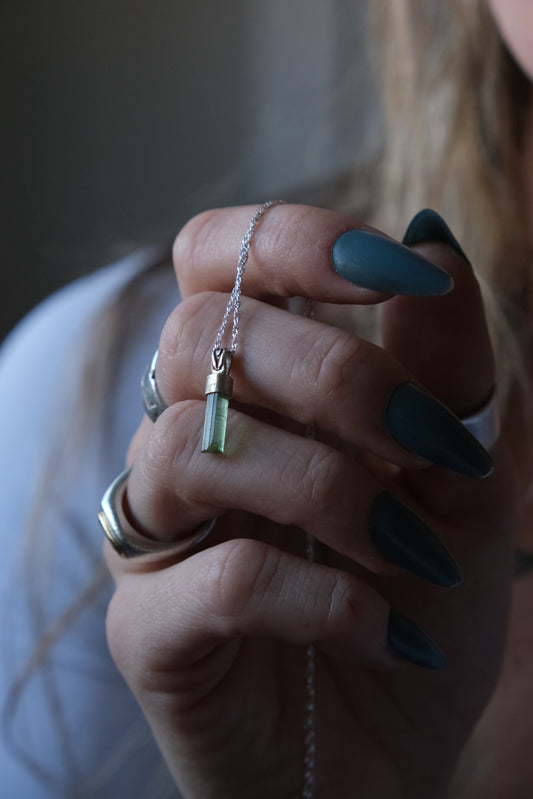 Tourmaline Charm Necklace