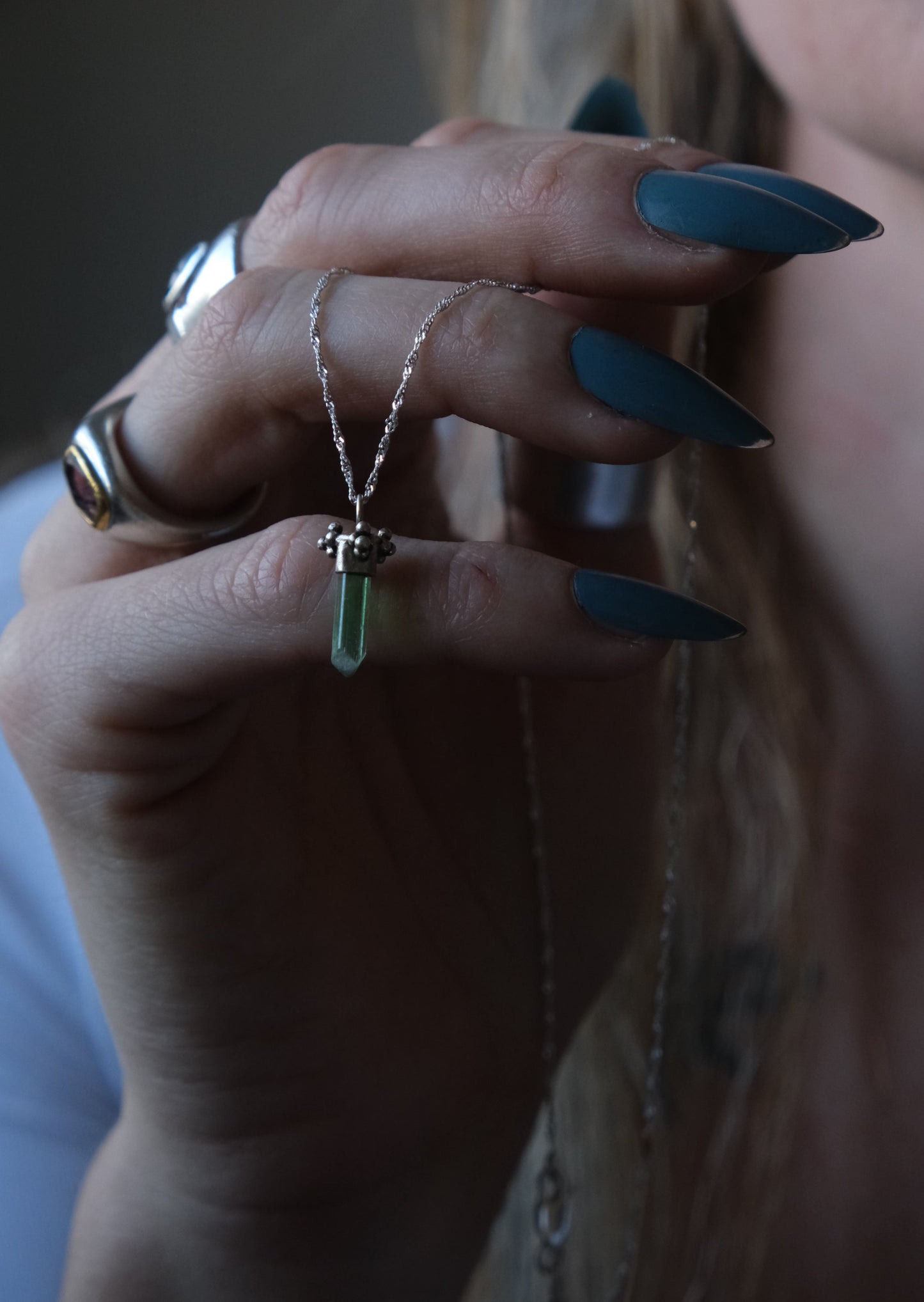 Tourmaline Charm Necklace