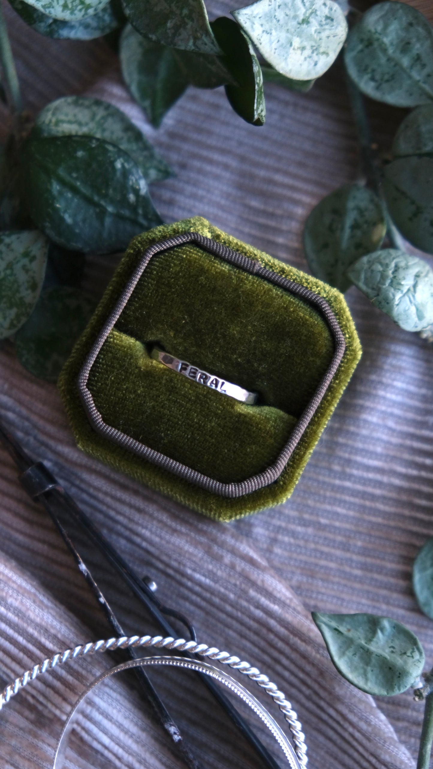 Feral, Hammered Stacker Ring