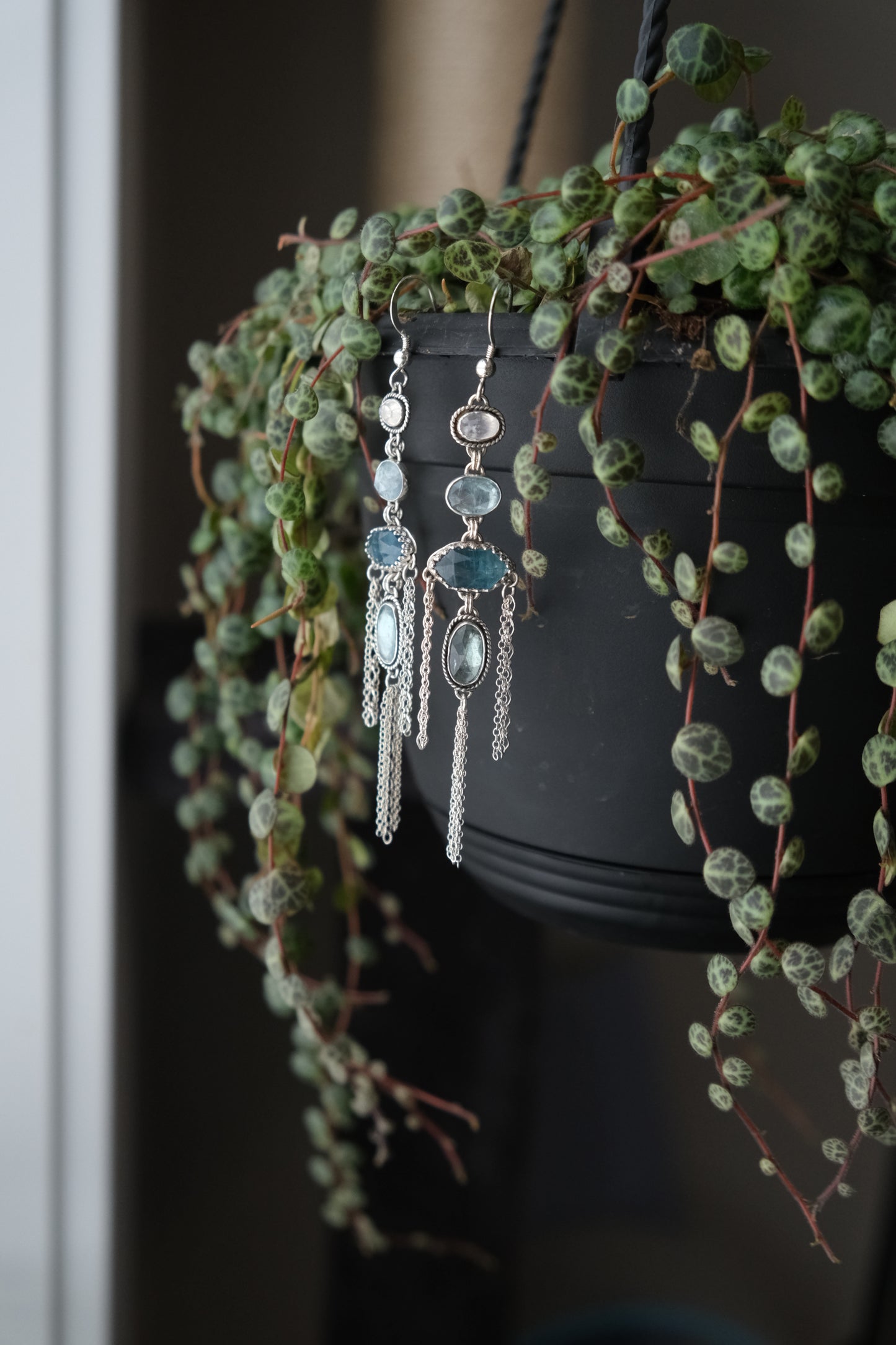 Kyanite Chandelier Earrings
