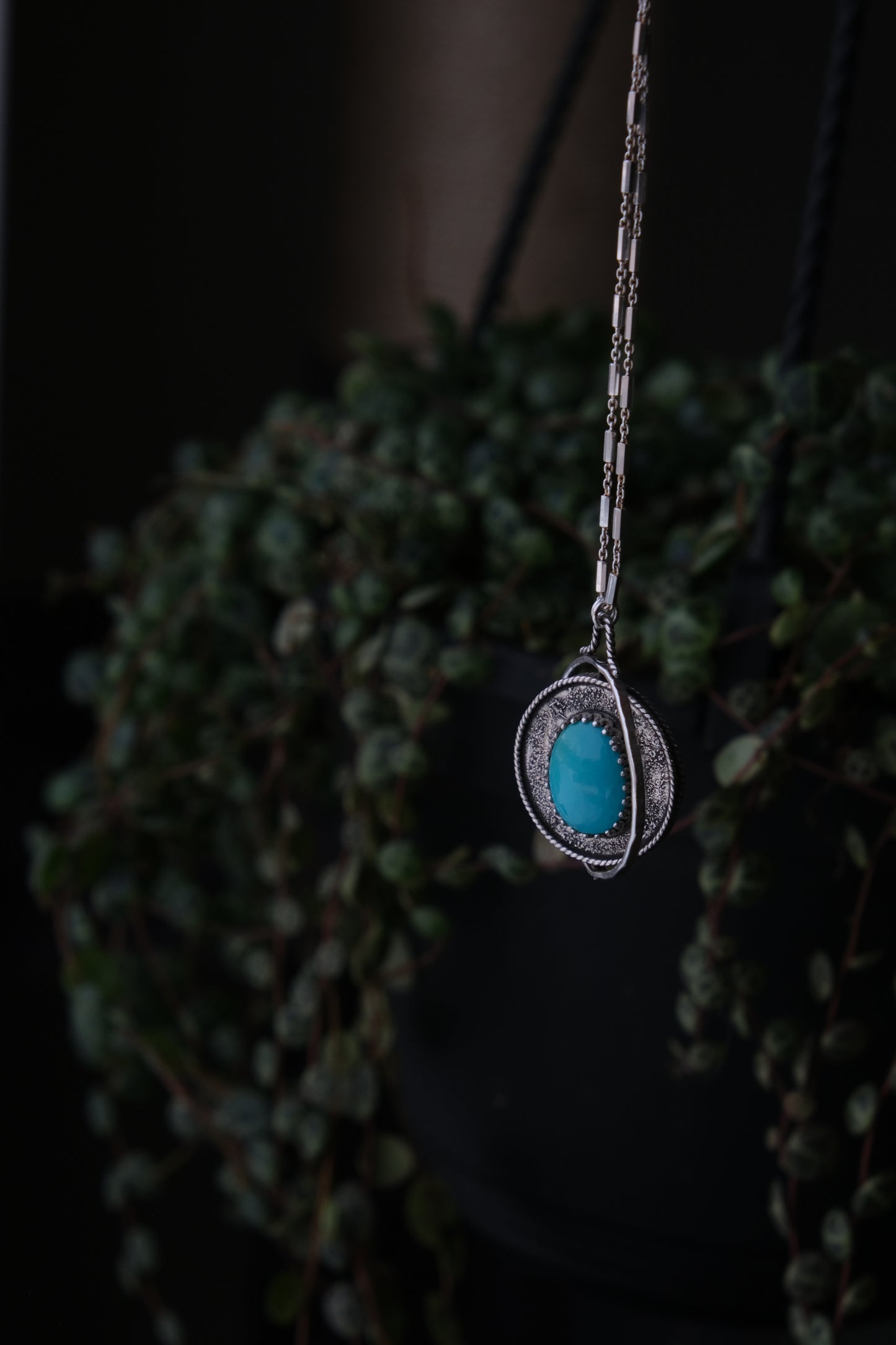Coin of Destiny Pendant- Turquoise & Moonstone