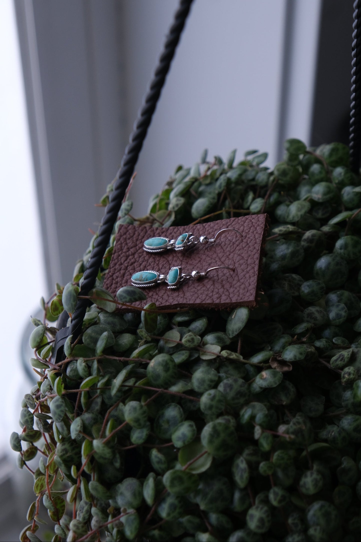 Double Turquoise Earrings