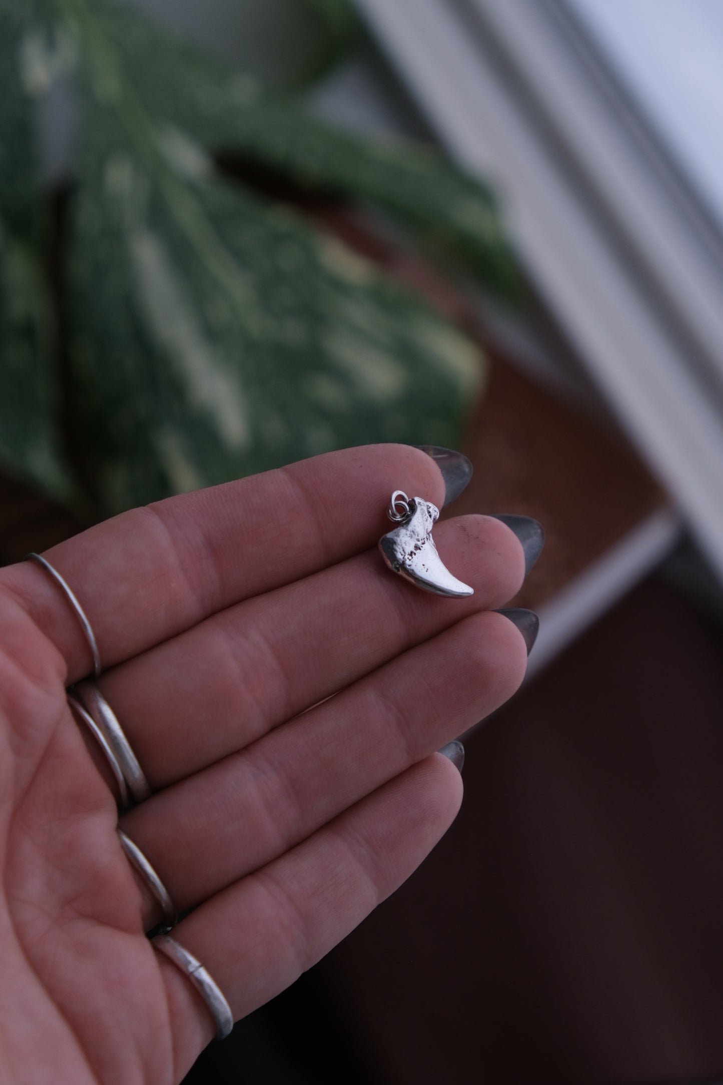 Sterling Bobcat Claw Pendant