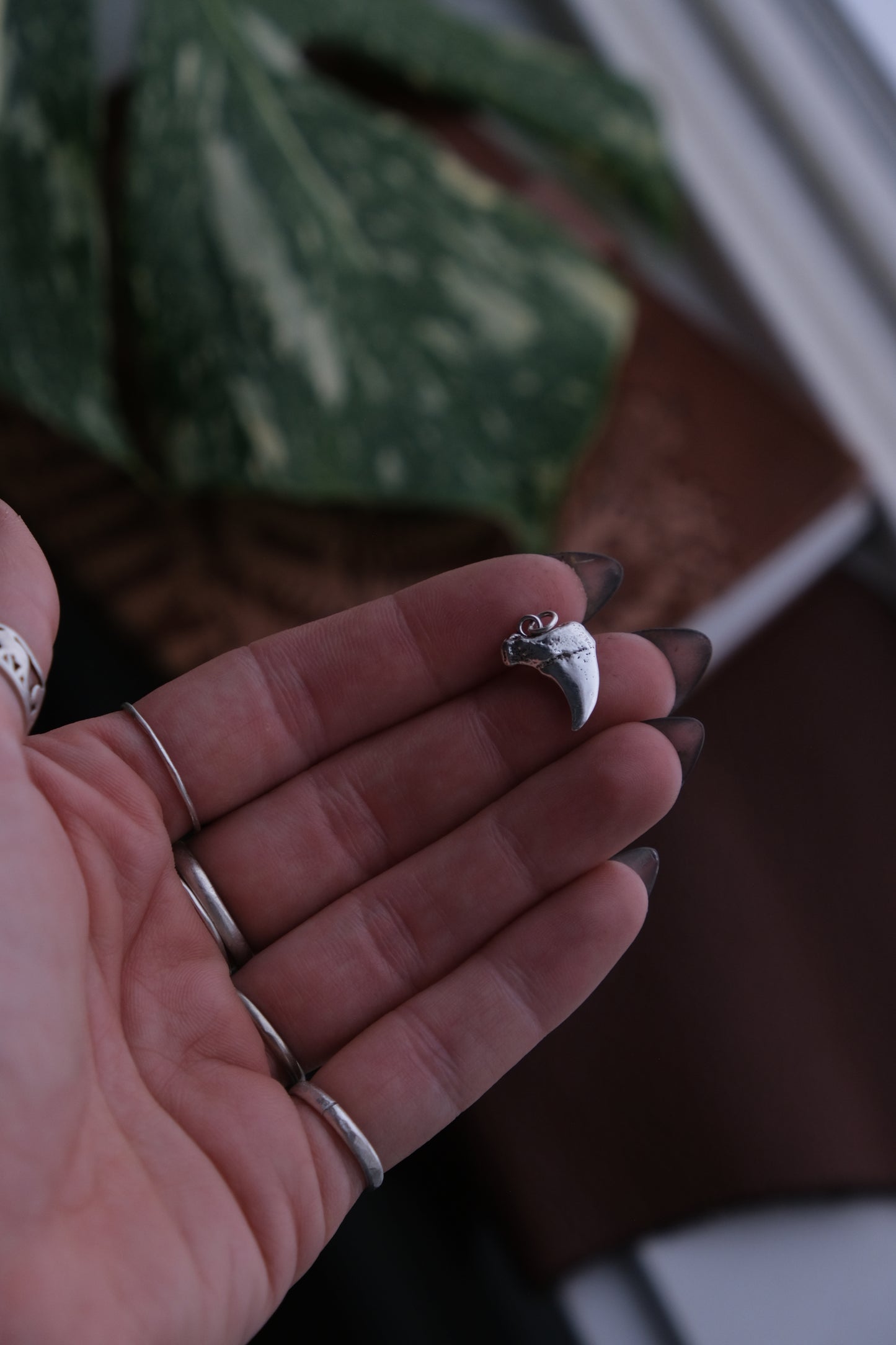 Sterling Bobcat Claw Pendant
