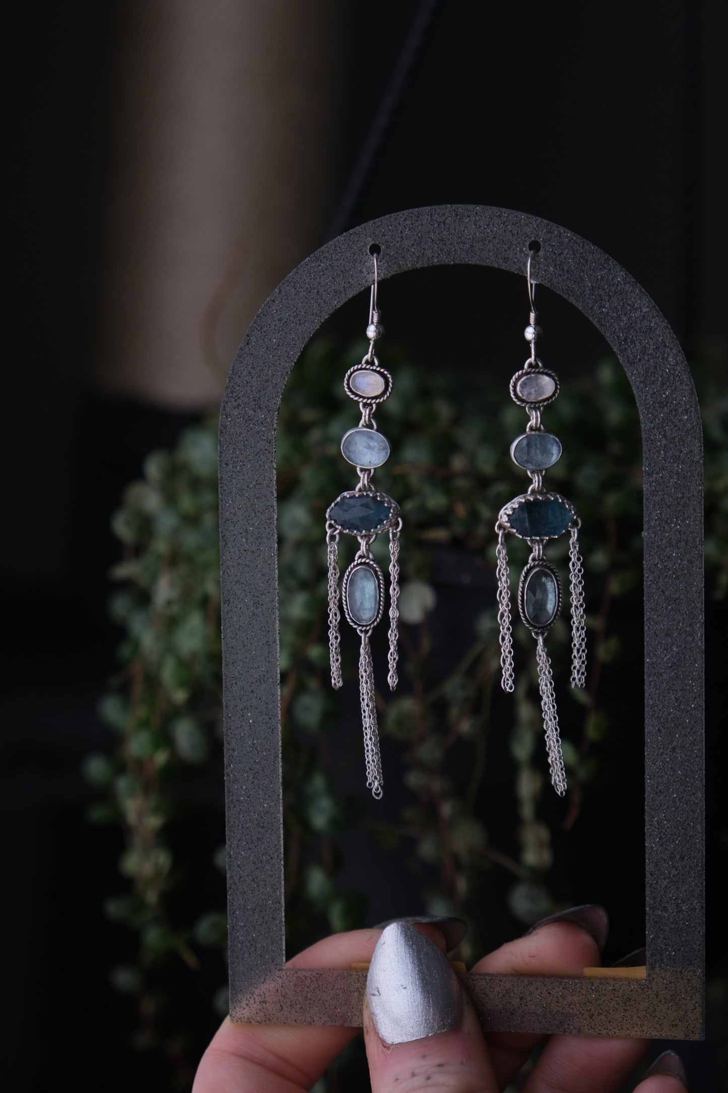 Kyanite Chandelier Earrings